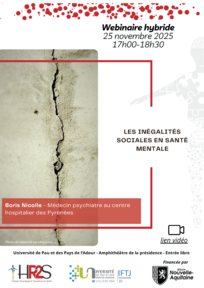 Conférence sur les inégalités sociales de santé en santé mentale